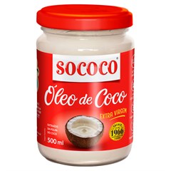 ÓLEO DE COCO SOCOCO EXTRA VIRGEM VIDRO 500ML
