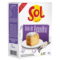 MISTURA PARA BOLO SOL BAUNILHA 400G