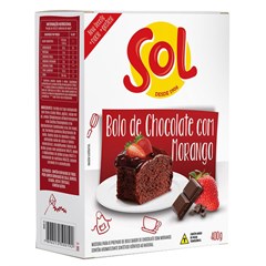 MISTURA PARA BOLO SOL CHOCOLATE COM MORANGO 400G