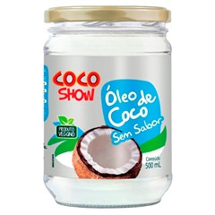 ÓLEO DE COCO COCO SHOW SEM SABOR VIDRO 500ML