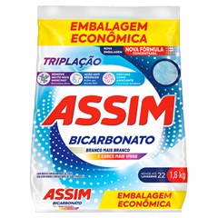 SABÃO EM PÓ ASSIM BICARBONATO SACHÊ 1,6KG