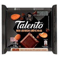 CHOCOLATE TALENTO MEIO AMARGO 85G