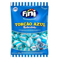 MARSHMALLOW FINI TORÇÃO RECHEADO AZUL 250G