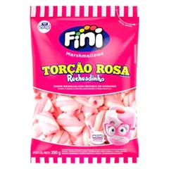 MARSHMALLOW FINI TORÇÃO RECHEADO ROSA 250G
