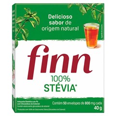ADOÇANTE EM PÓ FINN STÉVIA SACHÊ 0,6G 50UN