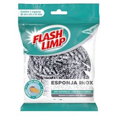 ESPONJA INOX LIMPEZA PESADA FLASHLIMP