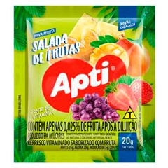 REFRESCO EM PÓ APTI SALADA DE FRUTAS 25G