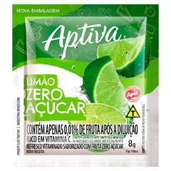 REFRESCO EM PÓ APTI ZERO AÇÚCAR LIMÃO 8G
