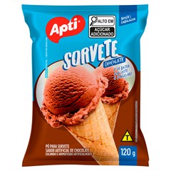 PÓ PARA SORVETE APTI CHOCOLATE 120G