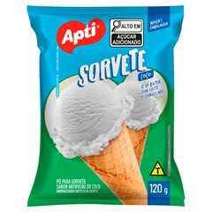 PÓ PARA SORVETE APTI COCO 120G