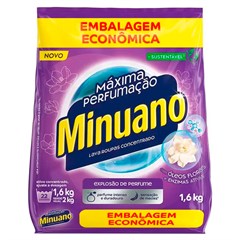 SABÃO EM PÓ MINUANO MÁXIMA PERFUMAÇÃO CAIXA 1,6KG