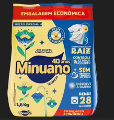 SABÃO EM PÓ MINUANO MÁXIMO CUIDADO SACHÊ 1,6KG