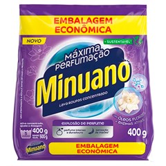 SABÃO EM PÓ MINUANO MÁXIMA PERFUMAÇÃO SACHÊ 400G