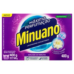 SABÃO EM PÓ MINUANO MÁXIMA PERFUMAÇÃO CAIXA 400G