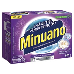 SABÃO EM PÓ MINUANO MÁXIMA PERFUMAÇÃO SACHÊ 800G