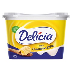 MARGARINA DELÍCIA EXTRA CREMOSA SEM SAL 500G