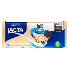 CHOCOLATE EM BARRA LACTA LAKA OREO BRANCO 80G