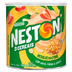 FLOCOS DE CEREAIS NESTLÉ NESTON 3 CEREAIS LATA 360G