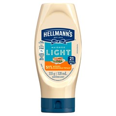MAIONESE HELLMANNS LIGHT BISNAGA 335G