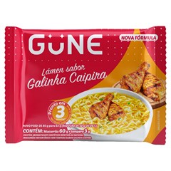 MACARRÃO INSTANTÂNEO GUNE GALINHA CAIPIRA 63G