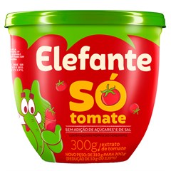 EXTRATO DE TOMATE ELEFANTE SÓ TOMATE POTE 300G