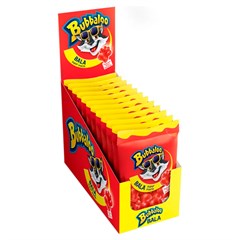 BALA GELATINOSA BUBBALOO PATINHAS MORANGO 15G