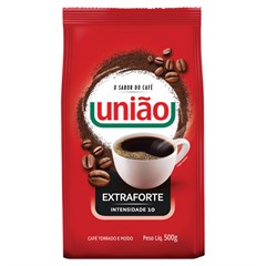 CAFÉ TORRADO E MOÍDO UNIÃO EXTRA FORTE PACOTE 500G