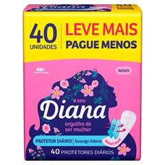 PROTETOR DIÁRIO DIANA 40UN LV+PG-