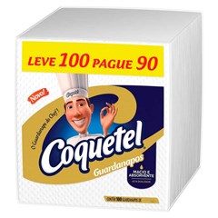 GUARDANAPO COQUETEL 22X23CM LV100 PG90UN