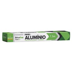 PAPEL ALUMÍNIO BRICOFLEX 45CMX7,5MT