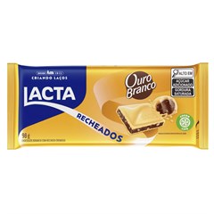 CHOCOLATE EM BARRA LACTA OURO BRANCO 98G