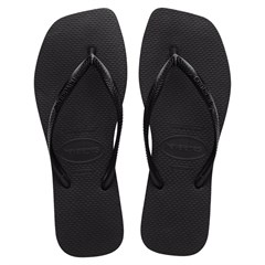 SANDÁLIA FEMININA HAVAIANAS SLIM SQUARE PRETO 35/36