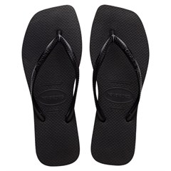 SANDÁLIA FEMININA HAVAIANAS SLIM SQUARE PRETO 39/40