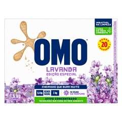 SABÃO EM PÓ OMO LAVANDA CAIXA 1,6KG