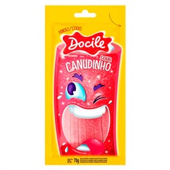 BALA GELATINOSA DOCILE CANUDINHO MORANGO CÍTRICO 70G