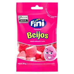 BALA GELATINOSA FINI BEIJOS MORANGO 35G