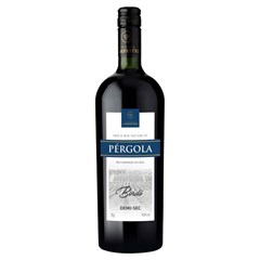 VINHO NACIONAL PÉRGOLA BORDÔ TINTO DEMI-SEC 1L