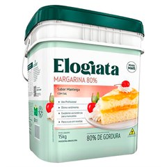 MARGARINA ELOGIATA 80% LIPÍDIOS BALDE 15KG