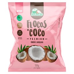 COCO EM FLOCOS DIKOKO ÚMIDO E ADOÇADO 100G