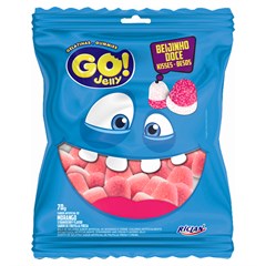 BALA GELATINOSA GO JELLY BEIJINHO MORANGO 70G