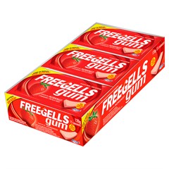 CHICLETE FREEGELLS GUM MORANGO 8G
