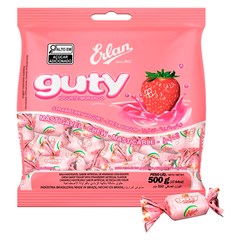 BALA MASTIGÁVEL ERLAN GUTY MORANGO 500G