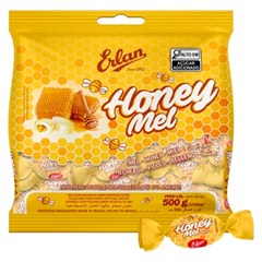 BALA MASTIGÁVEL ERLAN RECHEADA MEL 500G