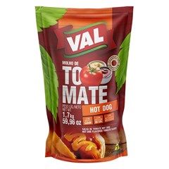 MOLHO DE TOMATE VAL HOT DOG SACHÊ 1,7KG
