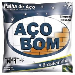 PALHA DE AÇO AÇOBOM N°1