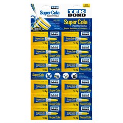 SUPER COLA TEKBOND INSTANTÂNEA 2G CARTELA 12UN