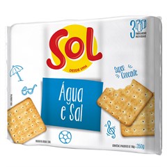 BISCOITO ÁGUA E SAL SOL 350G