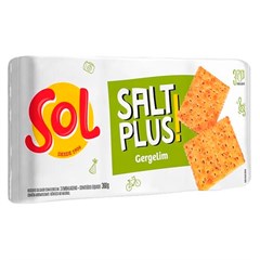 BISCOITO SALGADO SOL SALT PLUS GERGELIM 360G