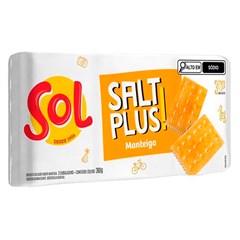 BISCOITO SALGADO SOL SALT PLUS MANTEIGA 360G