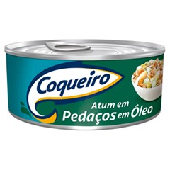 ATUM COQUEIRO EM PEDAÇOS COM ÓLEO 170G